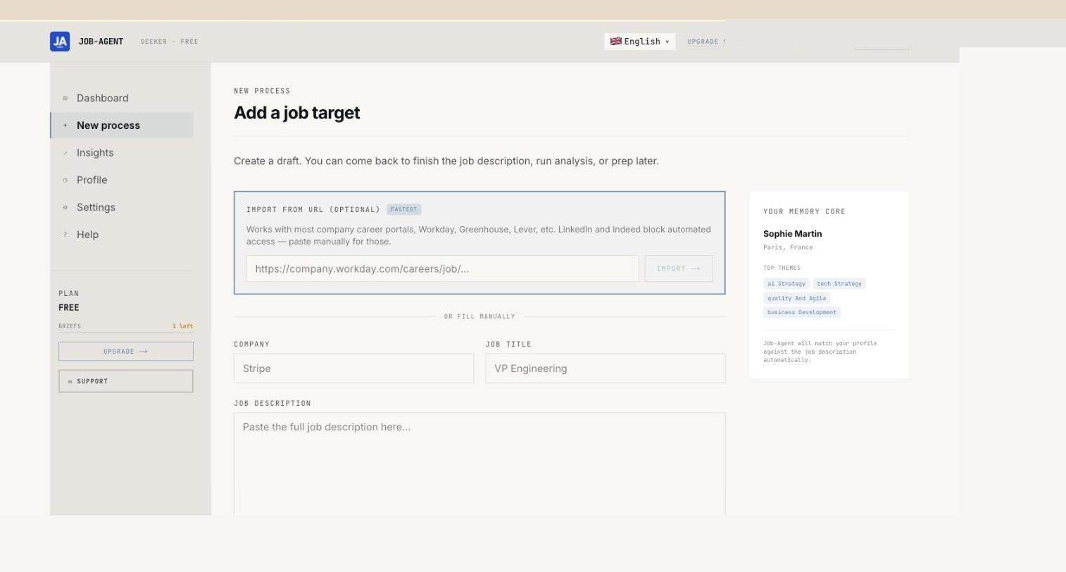 New process form